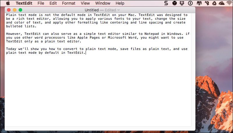 plain formatting text for mac
